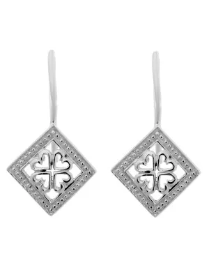 Orphelia® Women's Sterling Silver Drop Earrings - Silver ZO-5254