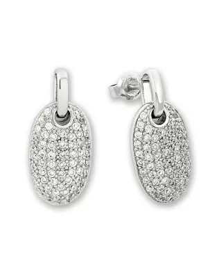 Orphelia® Women's Sterling Silver Drop Earrings - Silver ZO-5808