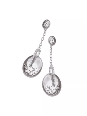 Orphelia® Women's Sterling Silver Drop Earrings - Silver ZO-5851