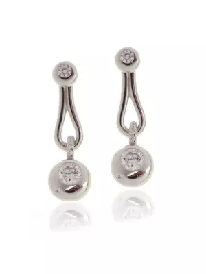 Orphelia® Women's Sterling Silver Drop Earrings - Silver ZO-5857