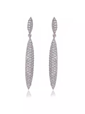 Orphelia® Women's Sterling Silver Drop Earrings - Silver ZO-5875