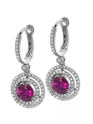 Orphelia Belina Silver Drop Earrings ZO-7049 #1