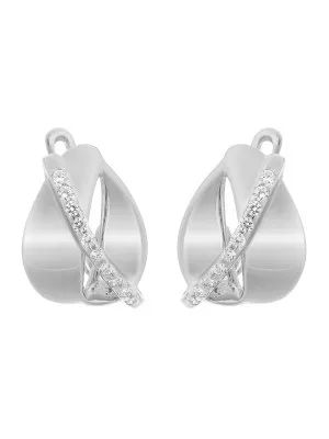Orphelia Idia Silver Stud Earrings ZO-7086 #1
