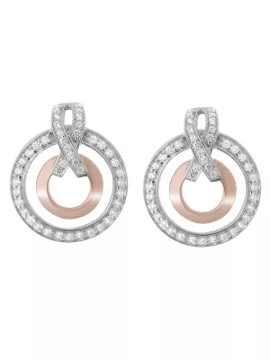 Orphelia Azalea Silver Drop Earrings ZO-7095/1 #1