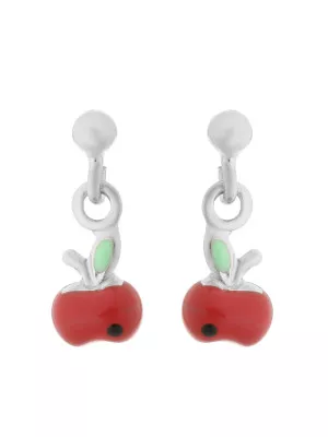 Apple Child's Silver Drop Earrings ZO-7149/1 #1