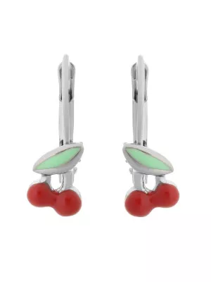 Apple Silver Drop Earrings ZO-7149/2 #1