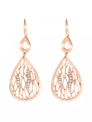 Orphelia Linda Silver Drop Earrings ZO-7188/RG #1