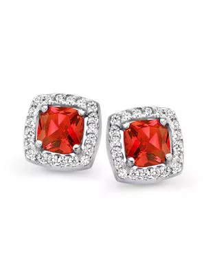 Faustine Silver Stud Earrings ZO-7199/RE