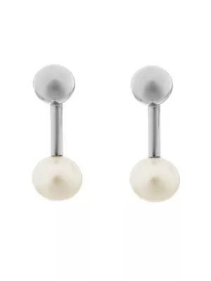 Aliena Silver Drop Earrings ZO-7373 #1