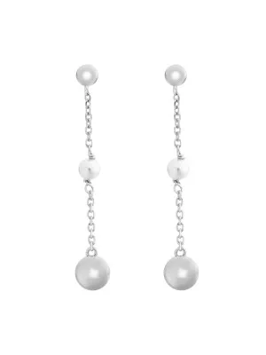 Milena Silver Drop Earrings ZO-7379 #1