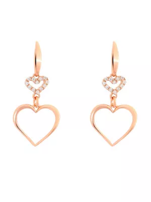 Alfina Silver Drop Earrings ZO-7383 #1