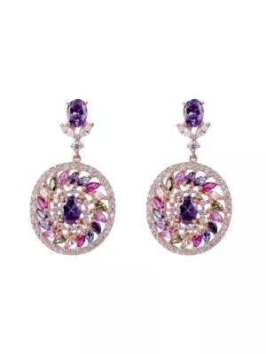 Orphelia Enya Silver Drop Earrings ZO-7428/RG #1