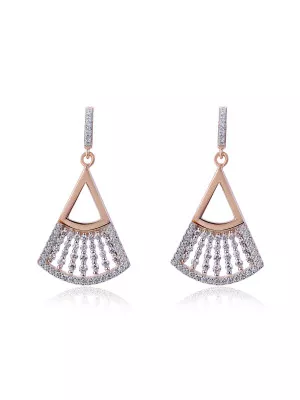 Carina Silver Drop Earrings ZO-7436 #1