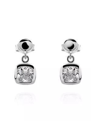 Myrela Silver Drop Earrings ZO-7486 #1