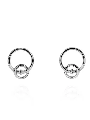 Orphelia Antoine Silver Stud Earrings ZO-7503 #1