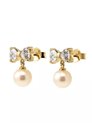 Sparkle Silver Drop Earrings ZO-7512 #1