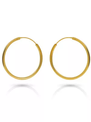 Orphelia Agata Sterling Silver Hoop Earrings ZO-7552/G #1