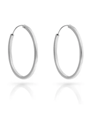 Orphelia Anita Sterling Silver Hoop Earrings ZO-7553 #1