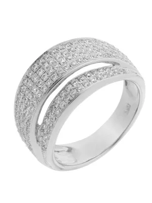 Orphelia® Women's Sterling Silver Ring - Silver ZR-3520