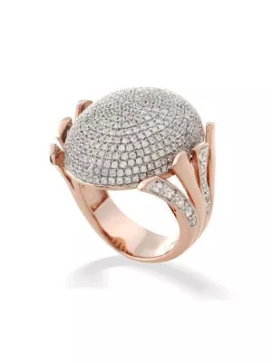 Orphelia® Women's Sterling Silver Ring - Rose ZR-3562