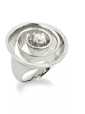 Orphelia® Women's Sterling Silver Ring - Silver ZR-3566