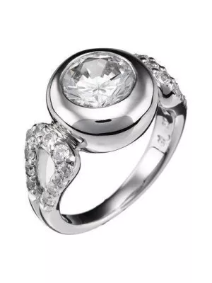 Orphelia® Women's Sterling Silver Ring - Silver ZR-3574