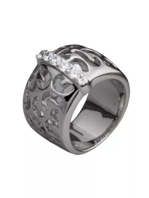 Orphelia® Women's Sterling Silver Ring - Silver ZR-3577