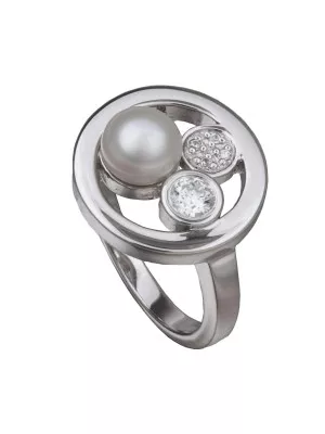 Orphelia® Women's Sterling Silver Ring - Silver ZR-3641