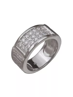 Orphelia® Women's Sterling Silver Ring - Silver ZR-3648