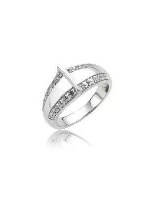 Orphelia® Women's Sterling Silver Ring - Silver ZR-3668