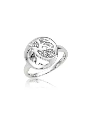 Orphelia® Women's Sterling Silver Ring - Silver ZR-3686