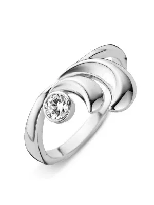 Orphelia® Women's Sterling Silver Ring - Silver ZR-3776