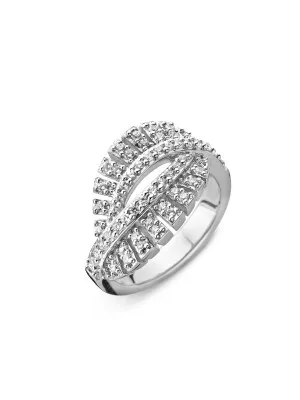 Orphelia® Women's Sterling Silver Ring - Silver ZR-3808