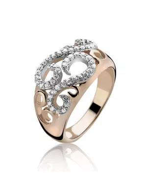 Orphelia® Women's Sterling Silver Ring - Silver ZR-3894