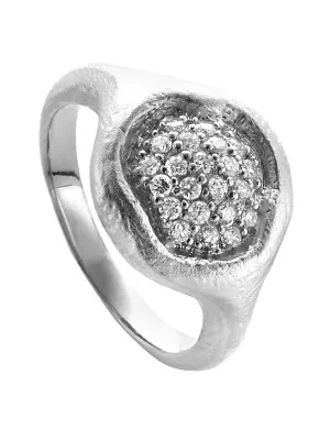 Orphelia® Women's Sterling Silver Ring - Silver ZR-3924