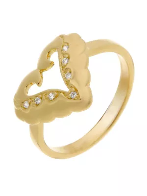 Orphelia® Women's Sterling Silver Ring - Gold ZR-3936/1