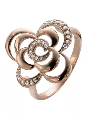 Orphelia® Women's Sterling Silver Ring - Rose ZR-3939/1