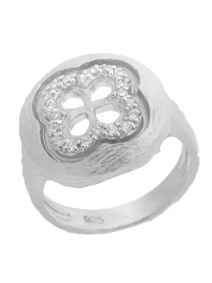 Orphelia® Women's Sterling Silver Ring - Silver ZR-3945