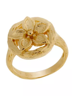 Orphelia® Women's Sterling Silver Ring - Gold ZR-6029/1