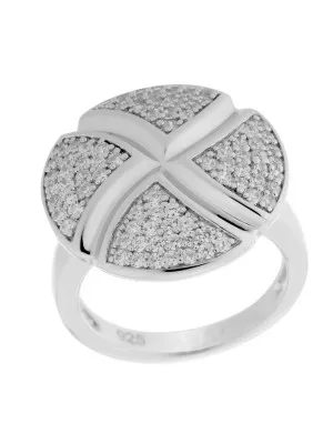 Orphelia® Women's Sterling Silver Ring - Silver ZR-6043