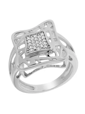 Orphelia® Women's Sterling Silver Ring - Silver ZR-6055