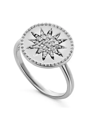 Orphelia® 'Shine' Women's Sterling Silver Ring - Silver ZR-7576