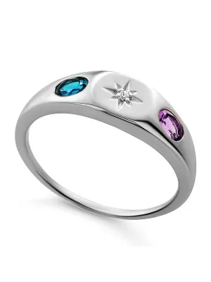 Orphelia® 'Regula' Women's Sterling Silver Ring - Silver ZR-7578