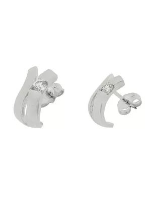Orphelia® Women's Sterling Silver Stud Earrings - Silver ZO-5312