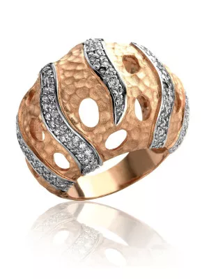 Orphelia® Women's Sterling Silver Ring - Rose R-4236-ROSE