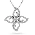 Orphelia Charlene White-gold 18k Pendant HD-4205 #1