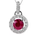 Orphelia Evina White-gold 18k Pendant HD-4213/RU #1