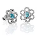 Orphelia Billie White-gold 18k Stud Earrings OD-5317 #1