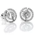 Orphelia Cordelia White-gold 18k Stud Earrings OD-5322 #1