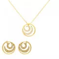 Silver Set: Chain-pendant + Earrings SET-7084/2 #1